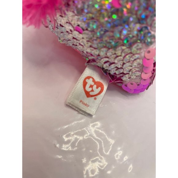 TY Beanie Boos Pinky Flamingo Plush - Picture 5 of 5